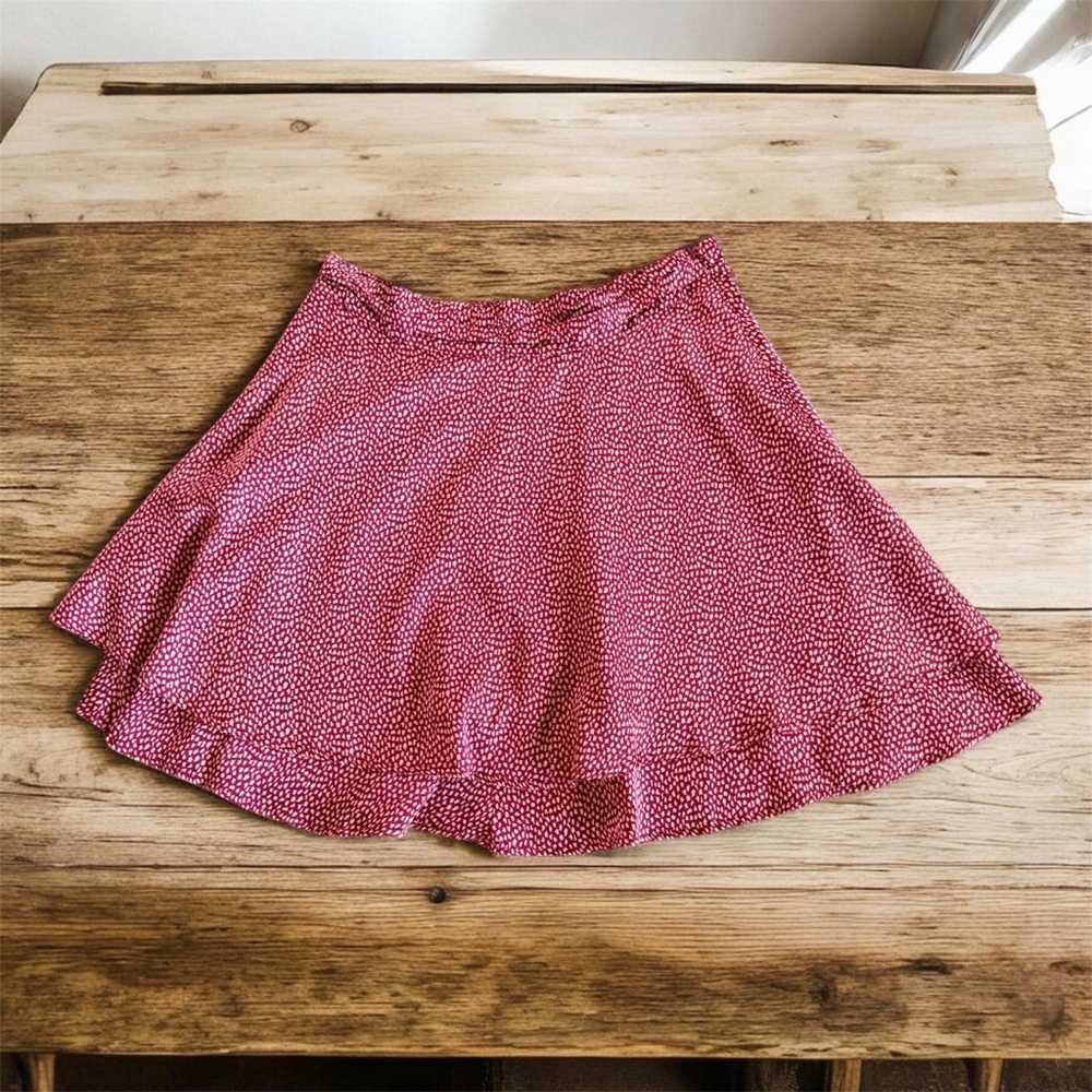 Forever 21 Pink Microdot Skater Skirt